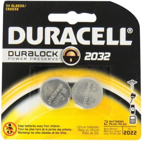 Duracell DL2032 Литиум Монета Батерија, 2032 Големина, 3V, 230mah Капацитет Пакет од 12