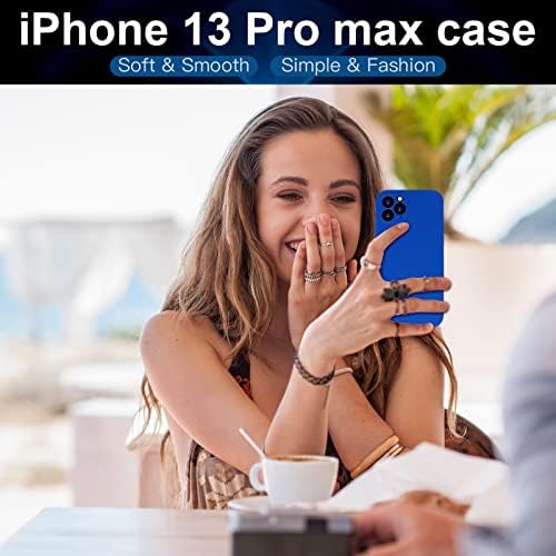 peafowl iPhone 12 Pro Max Случај Компатибилен Со iPhone 12 Pro Max Мат Силиконски Гел Капак Со Целосна Заштита На Телото Случај Против Гребење Отпорен на Удари 6,7 инчи(Клајн Блу)