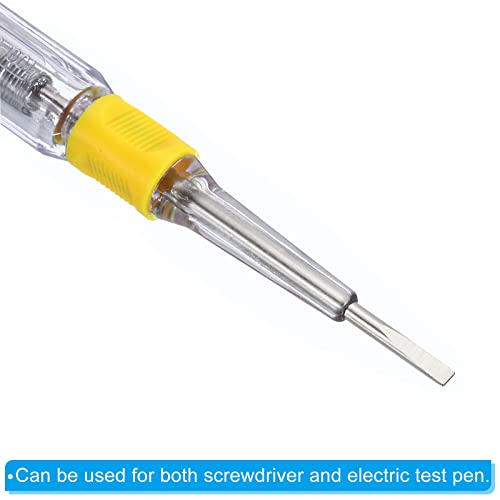 Patikil напонски тестер AC 150-500V контакт со електричен детектор за контакт со затрупано пенкало за тестер за шрафцигер со неонска цевка,