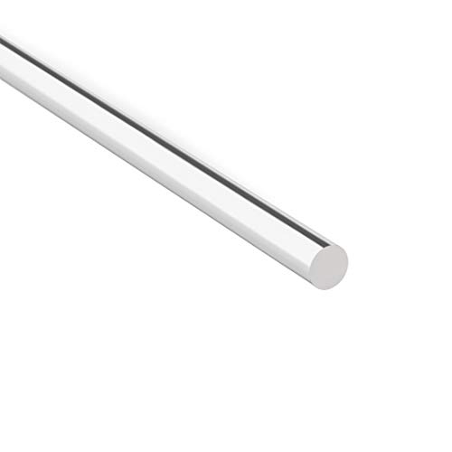 Акрилна тркалезна шипка UXCELL, чиста, должина од 5/16 инчи со дијаметар од 10 инчи, цврста пластична PMMA лента за шипка 2 парчиња