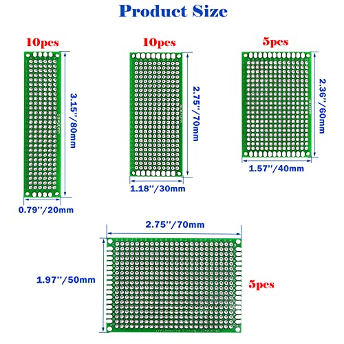 100 парчиња двострани комплети за табли за PCB