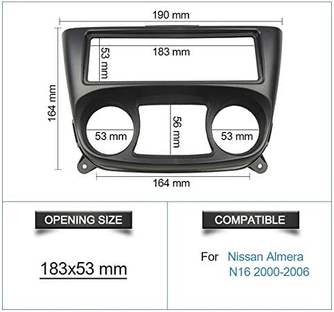 XMEIFEI ДЕЛОВИ 1 Din Радио Фасција За Nissan Almera N16 Sentra Стерео Панел Двд Инсталација Трим Комплет Лице Опкружувачки Рамка
