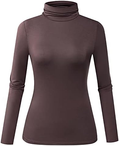 Херу жени со долги ракави со долги ракави тенок опремени лесни лежерни активни слоеви врвови кошули