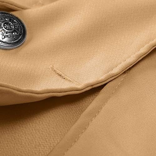 Лесни блејзер јакни за жени лаппел копче со долг ракав, блејзер костуми со џебови за деловна канцеларија за работа