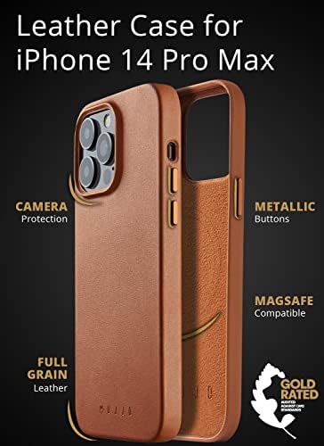 Муџо Целосна Кожна Футрола за iPhone 14 Pro Max Со MagSafe