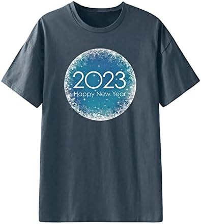 Девојки Лето Fall Основна Блуза 2023 Облека Мода Краток Ракав Екипажот Вратот Графички Салон Врвот Маичка за Дами 31 31