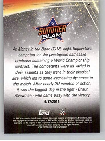 2019 Topps WWE SummerSlam #75 Braun Strowman Carding Carding Card