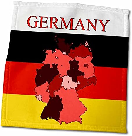 3drose Слика на егзотична мапа на Германија на знаме на Германија - крпи