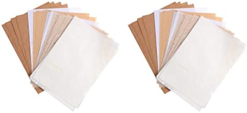 Nuobesty 60 парчиња свадба оригами хартии за списоци со книги Крафт материјал гроздобер антички украси DIY хартија занаетчиски белешки за специјалитети за пишување карт