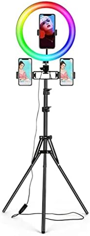 BHVXW 10 Инчен RGB Прстен Светло Со Далечински LED Фотографски Прстен Светлина Selfie Статив Со Штанд