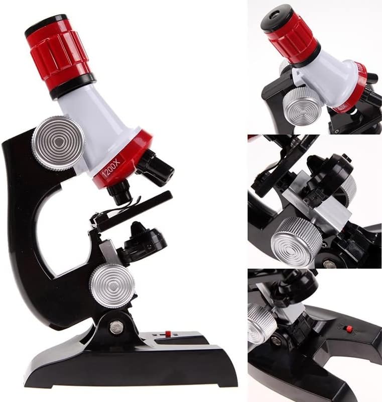 Микроскоп додатоци комплет за комплет за микроскоп за наука LED 100-1200X биолошки микроскоп микроскоп слајдови