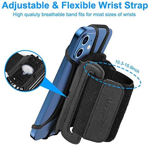 VUP Wristband Phone Holder, 360° Rotatable Forearm Armband for iPhone 14/13/Pro Max/Pro/Mini/12/11/SE 2020/Xs/XR/X/8/7/Plus, Fits