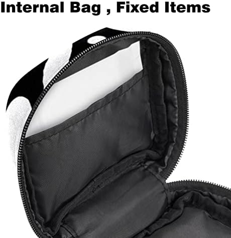 Бела цвет санитарна торба за складирање на салфетки, менструална подлога торба за гаќички, држач за тампон женски производ со патент за тинејџери