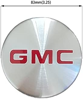 За Центарот на Центарот за тркала на GMC 3.25 83мм обичај полирана алуминиум одговара на Sierra fit tahoe fit Yukon Fit Denali Cap Cap Cap Hubcap Cover 2014-2020