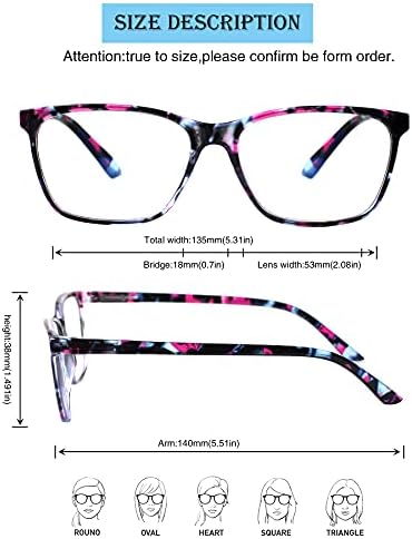 COJWIS Прогресивно мултифокус очила за читање сино светло блокирање за жени мажи повеќефокални читатели