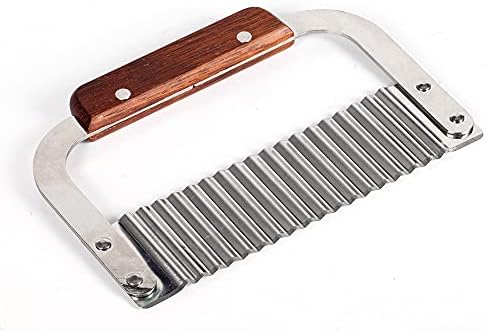 Алатка за сечење сапун постави дрвен калап за секач за леб + 2 парчиња директно брановиден секач од не'рѓосувачки челик