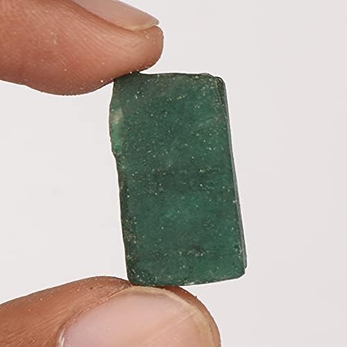 EGL сертифицирана природна зелена жад заздравување кристал лабав скапоцен камен 49,65 КТ за јога и друга повеќекратна намена