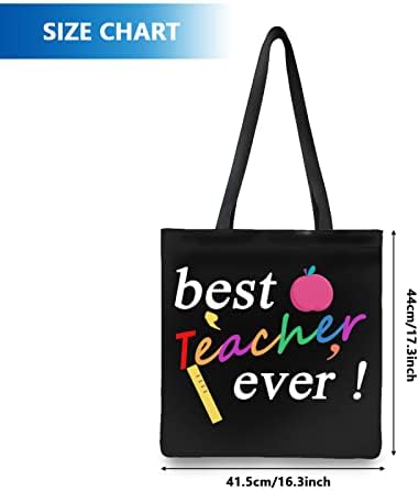 Подароци за наставници во Dylaca 2PCS за жени Мажите Наставнички Подароци за благодарност | Платно за еднократна употреба торба за наставници