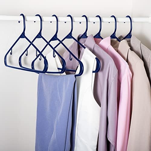 Закачалки за облека во куќата 60 пакувања, пластични закачалки со тешка должност, цврсти и издржливи закачалки за облекување кошули,