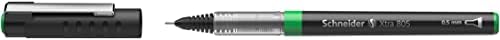 Шнајдер Xtra 805 Ролербол Пенкало со Конусен Врв од Нерѓосувачки Челик 0,5 мм Зелено Пакување од 10