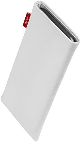 Fitbag Rock White Custom прилагодена ракав за Motorola Moto X Style. Торбичка за ткаенини со фино костум со интегрирана обвивка за микрофибер