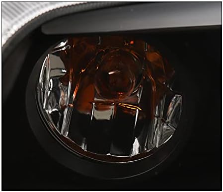 ZMAUTOPARTS LED Цевка Прекинувач Сигнал Проектор Фарови Црна w/6.25 Сина DRL Компатибилен со 2003-2008 FX35 FX45
