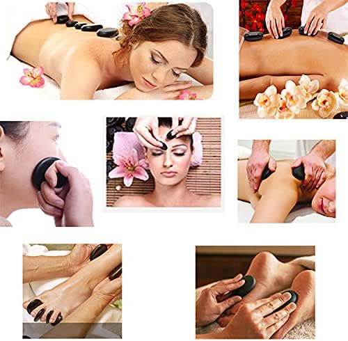 Massage Massage The Toss Massage со масажа во форма на печурки, алатка Guasha, вкупно 12 парчиња, комплет за масажа со топол камен, масажа