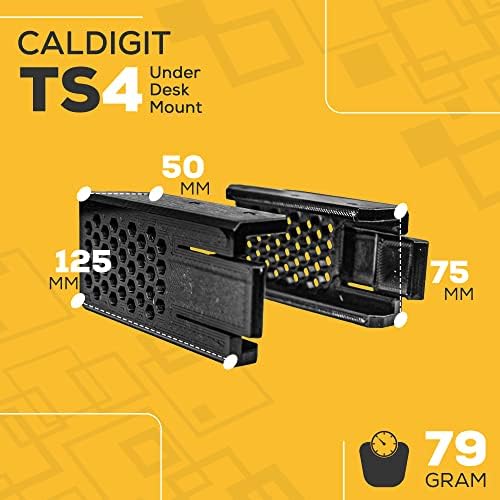 SplashnColor под заградата за монтирање на бирото компатибилен со станицата Caldigit TS4 Thunderbolt 4 - Подобрете го работниот тек,