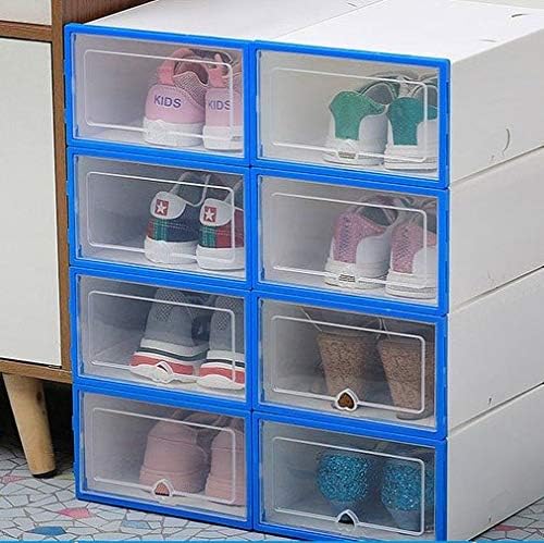 Водоотпорна кутија за чевли на ZRSJ 6PC, задебелена кутија за складирање на чевли што се докажува за прашина, може да се надреди комбиниран