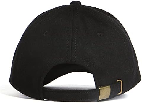 Zylioo XXL Преголема волнена капа за бејзбол капа, мека структурирана зимска топка капа, прилагодливо топло капаче на татко за големи
