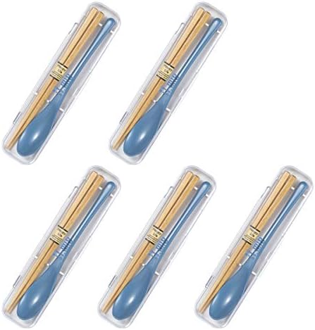 CTOC Јапонија Изберете IL Mio Choptick Choptick Case Spoon BL Cutlery Set, 45 × 195 × 20 mm, буле