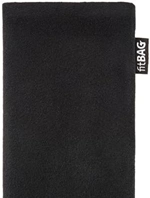 Fitbag Classic Black Custom прилагодена ракав за Samsung Galaxy S20 Fe 5G | Направено во Германија | Оригинална покривка на случајот со торбичка