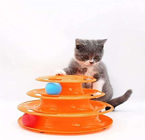 ZCX миленичиња мачка и кучиња загатка за мозаик со тро-слој циркуларна патека Интерактивна обука IQ CAT TOY TOUL NONLLIP BALL PET TOY