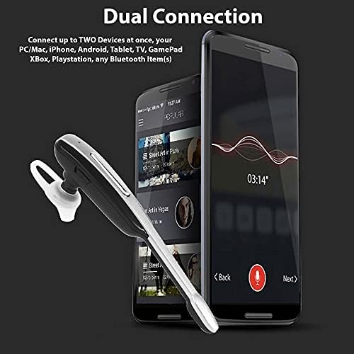 Слушалките за слушалки на Tek Styz компатибилни со Samsung SM-J327PZSAVMU во уво безжичен бучава за откажување на слушалките