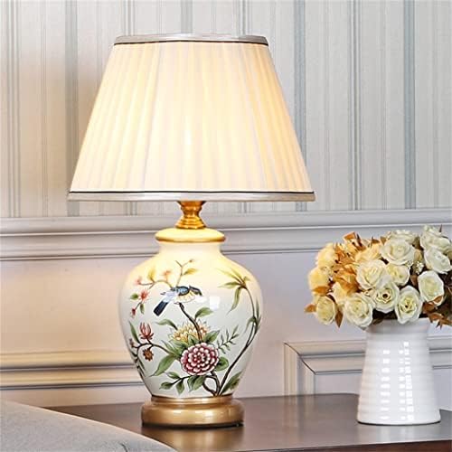 Liuzh керамичка маса ламба европски стил цвет и птици дневна соба спална соба кревет ламба ретро студија вила
