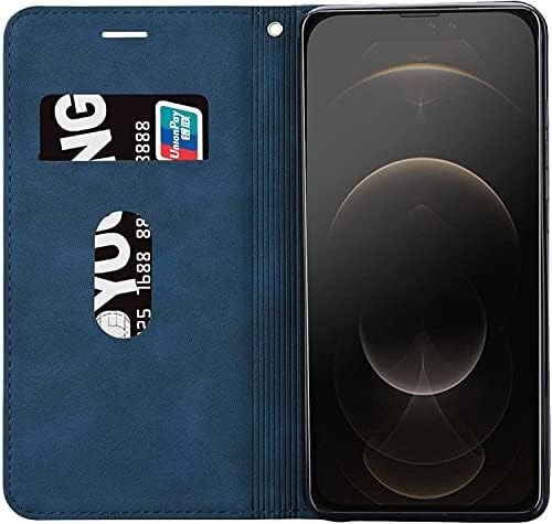 Wtukmo Случај за iPhone 13/13 Pro/13 Pro Max, Премиум Pu Кожен Капак Tpu Браник Со Држач За Картички Kickstand Магнетна Адсорпција