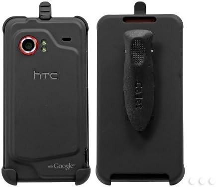 Мобилен Црна Гумени Елита Футрола ЗА HTC Droid Неверојатно