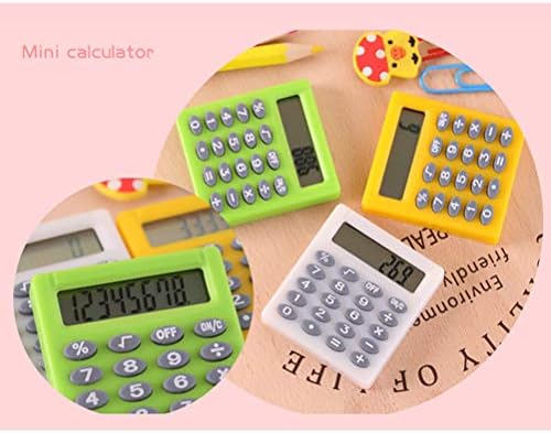 Doitool 3PC мини студентски тест Калкулатор Електронски калкулатор Преносен калкулатор за деца Студентите Тестираат практична алатка
