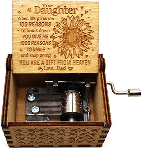 Тразим, ти си мојата музичка кутија за сонце - подарок од тато до ќерка - 1 сет （yy
