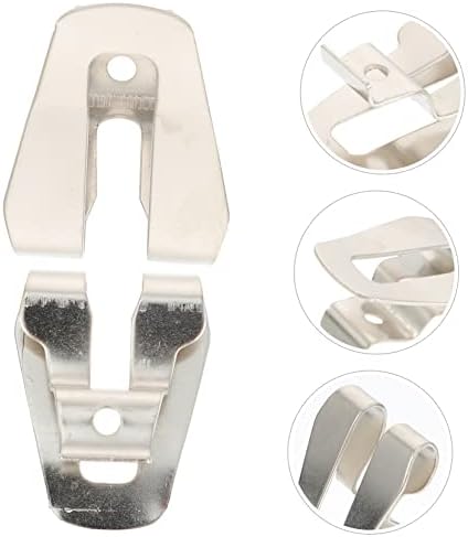 Осалади 4pcs Алатка за напојување на кукави додатоци за токи додатоци за појас за појас, појас, челик сребрен половински лента