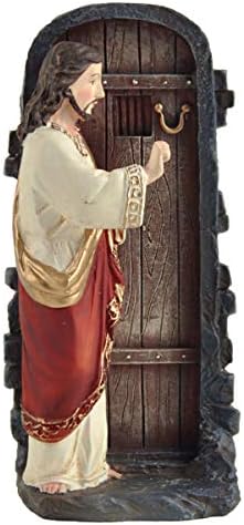 Цици и Jimими Мала Исус статуа Христос тропа на фигурата на вратата 5.12 инчи христијански декор декорација колекционерска скулптура