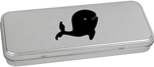 Азиеда „зашиен кит“ метал шаркиран канцелариски калај / кутија за складирање