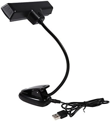 FDIT Portable 10 LED AC 110V ~ 220V Desk LAMP, флексибилна табела за ламба со USB порта за полнење, затворено читање на книгата за осветлување