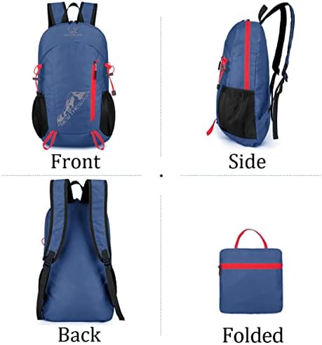 Bonven пешачење ранец ултралејт преклопен ранец за патување кампување дневен пакет на отворено спортски ранец