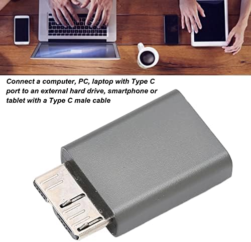 Type C женски до USB 3.0 микро Б адаптер, тип C до USB 3.0 микро Б адаптер алуминиумски легура Преносен тип Ц адаптер за работа на отворено за