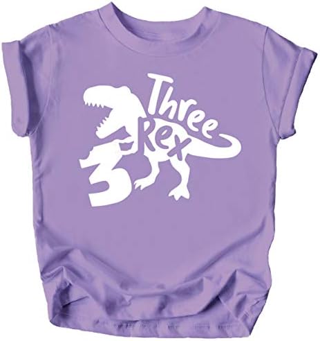 Три Рекс Т-Рекс Чомп 3-ти Роденден Маици и Раглани За Бебиња Девојки И Момчиња Трет Роденден Облека