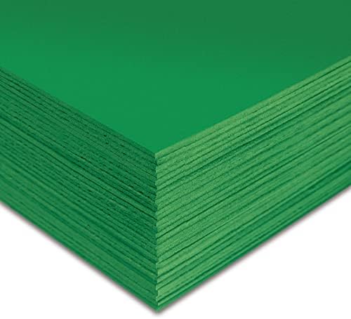 Зелени ЛИСТОВИ ОД ПЕНА ЕВА, 30 Пакувања, Дебели 2 мм, 9 х 12 Инчи, со Подобри Канцелариски Производи, Зелена Боја, За Уметност и