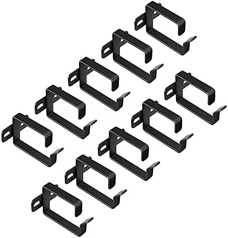 kwmobile Сервер Решетката Кабел За Управување Со Д-Прстен Куки - Заградата Организаторот Кука Монтирање Во Собата За Мрежни Лепенка Кабли, Оптички