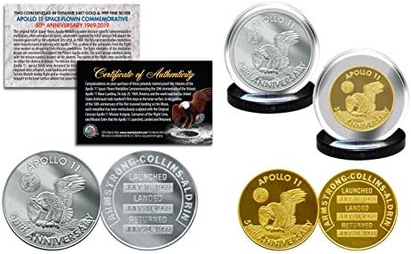 Аполо 11 50-Годишнината. Човек Во Вселената Робинс Комеморативни Медали 2-Парче Монета Во Собата