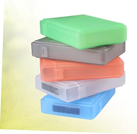 SOLUSTRE Организатор Кутија 10 парчиња Складирање И Син Диск Пренослив Портокал Држач Сива Антистатички Инчи HDD Зелена Секој Пластичен
